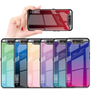 Étui de protection en verre trempé résistant aux chocs de couleur dégradée Bakeey pour Samsung Galaxy A80 2019