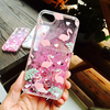 Étui de protection rigide pour PC Flamingos Dynamic Glitter Quicksand pour iPhone 6/6s/7/7 Plus