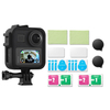 Étui de protection Shell Frame Lens Cap 9H Film trempé pour GoPro Max Action Sports Camera