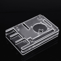 Étui de protection transparent en acrylique à 6 couches pour Raspberry Pi 4B Support tactile écran Instal