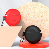 Étui de rangement pour écouteurs Bluetooth en silicone antichoc portable antichoc portable avec porte-clés pour Huawei F
