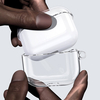 Étui de rangement pour écouteurs en TPU anti-rayures transparent ultra-mince USAMS avec porte-clés pour Apple Airpods 3