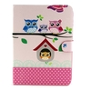 Étui en cuir PU avec motif hibou Housse de support pliable pour Samsung T530