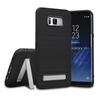 Étui Kickstand rabattu fini brossé pour Samsung Galaxy S8