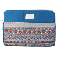 Étui pour tablette avec design de texture pour tablette de 13, 3 pouces - Bleu lac