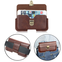 Étui universel en cuir pour sacoche à la taille pour téléphone de 5, 1 à 6, 3 pouces