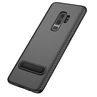Étui de protection de béquille de fibre de carbone de Totu pour Samsung Galaxy S9/S9 Plus