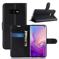 Étui de protection en cuir PU pour Kickstand Flip pour Samsung Galaxy S10e 5.8 pouces