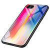 Étui de protection en verre trempé Aurora Gradient Couleur pour iPhone 7 Plus/8 Plus