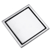 Tuile de grille de plancher de douche carrée de salle de bains invisible humide de drain dinsertion de 6 pouces en