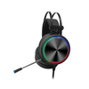 Tuner K5 Casque de jeu USB filaire 7.1 canaux Son ambiant à 360 ° 50mm Driver Bass Colorful Effet déclairage dégrad