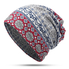 Turban en coton à double couche florale extérieure pour femmes