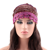 Turbanàfleurssurlecôté de style ethnique indien