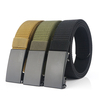 TUSHI 120CM Boucle automatique pour homme Nylon Ceinture Ceinture simple
