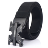 TUSHI 120cm Nylon Boucle automatique Ceinture tactique Ceinture de chasse en plein air Boucle en métal Ceinture