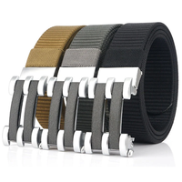 TUSHI 125cm Tactical Nylon Belt Adjustable Wear-resistant Lightweight Waist Belt Buckle Belt Casual Sports Belts for Out