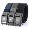 TUSHI Metal Press Buckle Belt Ceinture de taille tactique pour hommes 120CM 3.5CM,  Loisirs Nylon Ceinture,  Boucle automa