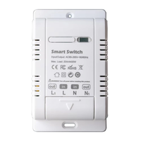 Tuya 20A WiFi Smart Switch Circuit Breaker APP Control Power Monitor Overload Protection Works with Alexa Google Home Si