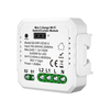 Tuya 2in1 Mini module de rideau de commutateur intelligent Wifi/ZIGBE 2 gangs relais marche/arrêt RF volet roulant APP t