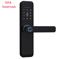 Tuya WiFi Smart Lock Core Cylindre Serrure de porte de sécurité intelligente Bluetooth Double verrouillage du corps Cryp