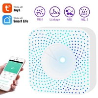 Tuya Zb 3.0/WIFI Smart 6 en 1 boîte à air PM2.5 formaldéhyde COV CO2 température capteur dhumidité testeur dal