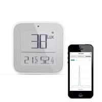 Tuya ZB LCD Affichage Intelligent Batterie Capteur de température et dhumidité à détection de lumière