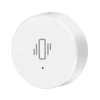 Tuya ZigBe Smart Vibration Sensor Real Time Monitoring Door Window Detection Alarm Smart Home Security Protection System