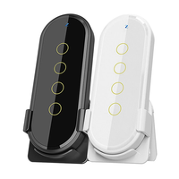 Tuya Zigbee3.0 Wireless Smart Home Scene Switch 4 Gang 12 Scene Touch Light Switch Remote Control Smart Life App