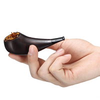 Tuyau à eau en bois ébène homme tuyau haut de gamme 10cm