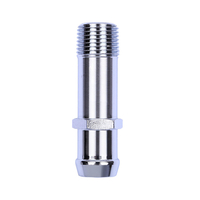 Tuyau 1/2 NPT de chauffage de pompe à eau de montage en acier au chrome Chevy à 3/4 Barb SBC