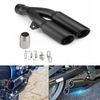 Tuyau déchappement de double déchappement de tuyau déchappement de silencieux de moto de 38-51mm dac