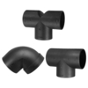 Tuyau de canalisation de coude dévent dair 60mm / 2, 4 pouces de diamètre 75mm / 3 pouces pour le chauffage de