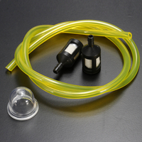 Tuyau de carburant transparent de 2, 5 / 3 mm + 2 mini filtres et ampoules damorçage pour les rasoirs à essence Ryob