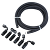 Tuyau de carburant tressé 3/8 6AN Kit de serrage de séparateur de tuyau dextrémité de tuyau dhuile / gaz / car