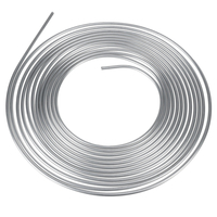 Tuyau de frein de 25 pieds en cuivre 3/8 OD acier zinc argent tuyau de frein Kit de tuyauterie de carburant