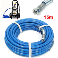 Tuyau de pulvérisation sans air 1/4 pouce 5000PSI 15m Longueur Tube de fibre de pulvérisateur sans air