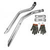 Tuyau de système déchappement complet Slash Cut avec silencieux pour Honda STEED VLX400 VLX600