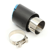 Tuyau dextrémité de silencieux déchappement en fibre de carbone universel en acier bleu de 63 mm CW-EP026