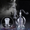 Tuyau dherbe de verrerie de tuyaux de fumer de verre deau lumineux de 18cm avec la lumière LED