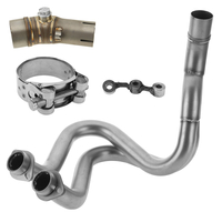 Tuyau intermédiaire den-tête de silencieux déchappement de 51mm pour Kawasaki ER-6N ER-6F ER6F