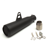 Tuyau noir universel de silencieux déchappement de moto de 51mm pour Kawasaki/Honda/Yamaha