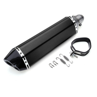 Tuyau universel 38-51mm de silencieux déchappement de vélo de saleté de moto dacier inoxydable de 470mm