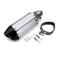 Tuyau universel de silencieux de pot déchappement de silencieux déchappement de vélo de VTT de moto de 310mm D