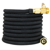 Tuyau deau de jardin extensible de 25 pieds en latex flexible US tuyau darrosage noir
