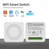 Tuya/ZB WIFI Mini interrupteur de lumière intelligent bricolage 10A 16A télécommande 2 voies fonctionne avec Alexa Googl