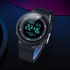 TwentySeventeen QingPai Multifonction 12/24 Heures Date Semaine Affichage Lumineux Réveil Chronomètre 5ATM Étanche Homme