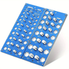 Twist-On Metal Nut & Bolt Thread Checker Set 21 Inch & 17 Metric Sizes Easy Sorting & Identification Gauge for Nuts and
