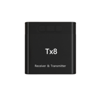 TX8 bluetooth 5.0 Transmetteur audio sans fil Adaptateur audio de voiture 2 en 1 AUX 3.5mm