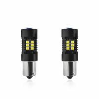 TXVSO8 1156 BA15S P21W 21SMD voiture LED ampoule 5W Super lumineux 6000K blanc clignotant inversé lampe 2 pièces