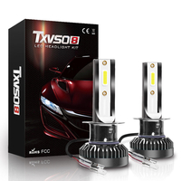 TXVSO8 G2 COB LED Ampoules de phares de voiture H1 H4 H7 H8 H9 H11 9005 HB3 9006 HB4 9012 Phares antibrouillard 80W 8000